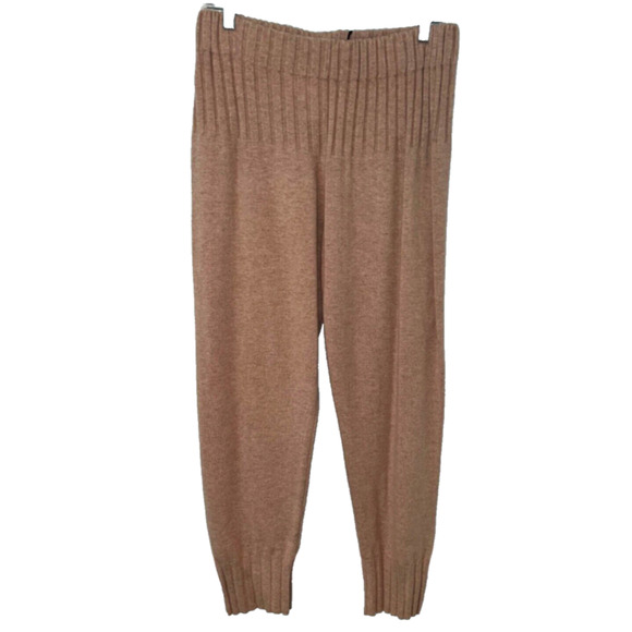 Leo & Ugo Womens Pants Beige Size 5 High Rise Wide Leg Dress Pant 100% Wool - Picture 7 of 7